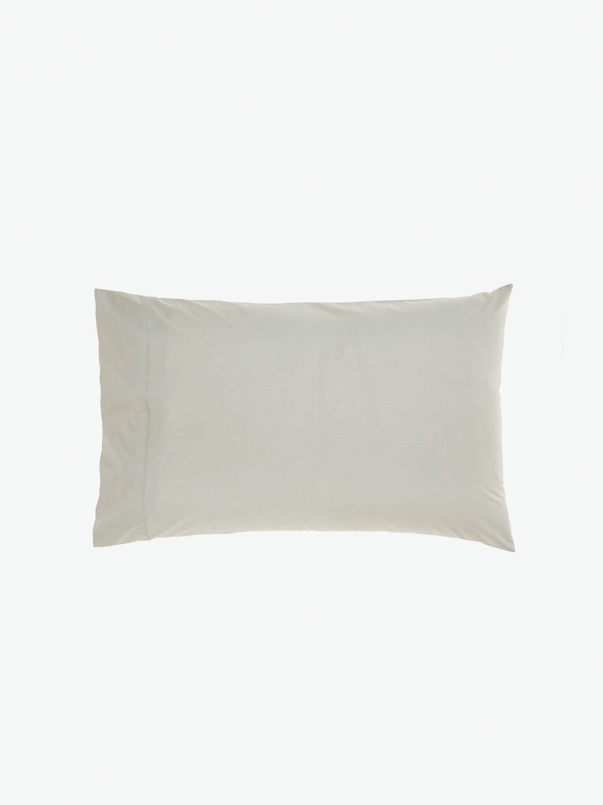 Pillowcase 300 Thread Count Cotton Percale Vienna Linen House - Standard Grey