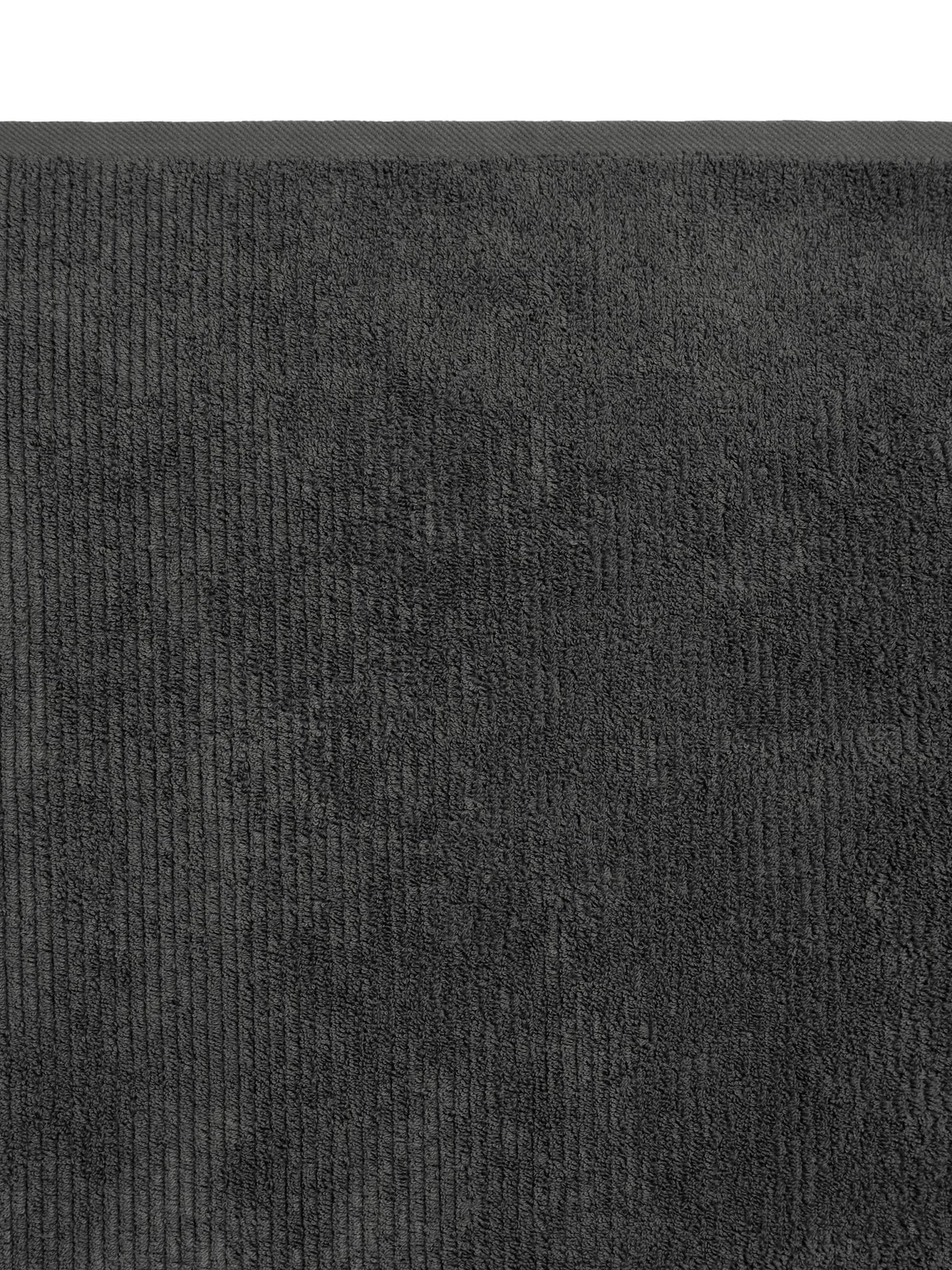 Bath Towel - Reed Charcoal Linen House - 69cm x 139cm Dark Grey