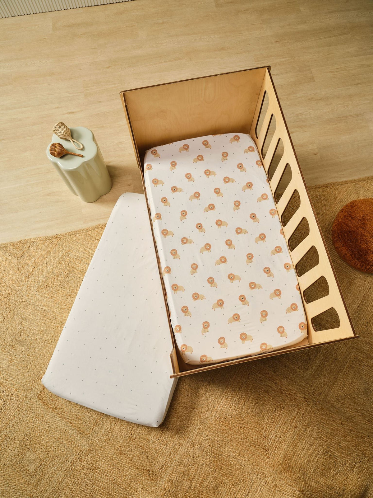 Sheet Set - Cat Nap 2-Piece Fitted Linen House - Cot White