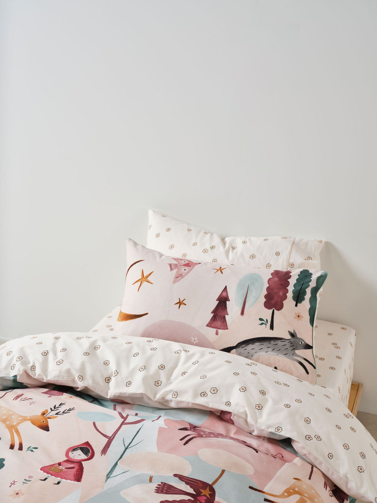 Quilt Cover Set - Folk Woodland Linen House - Single Multi