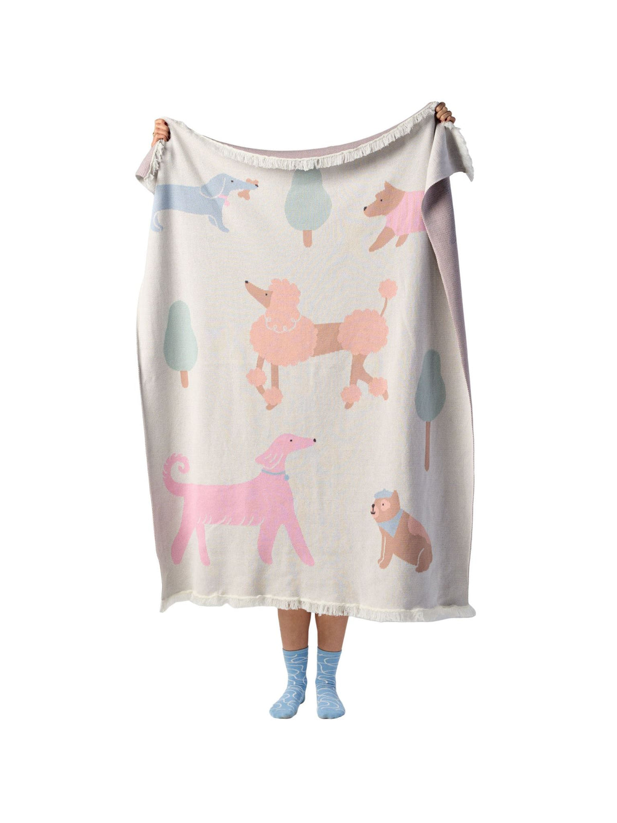 Blanket - Petite Paris Linen House - 120cm x 140cm Pink