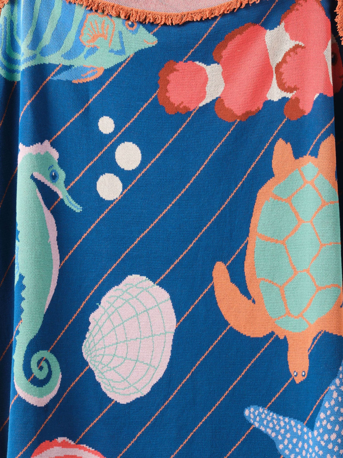 Blanket - Under The Sea Linen House - 120cm x 140cm Blue