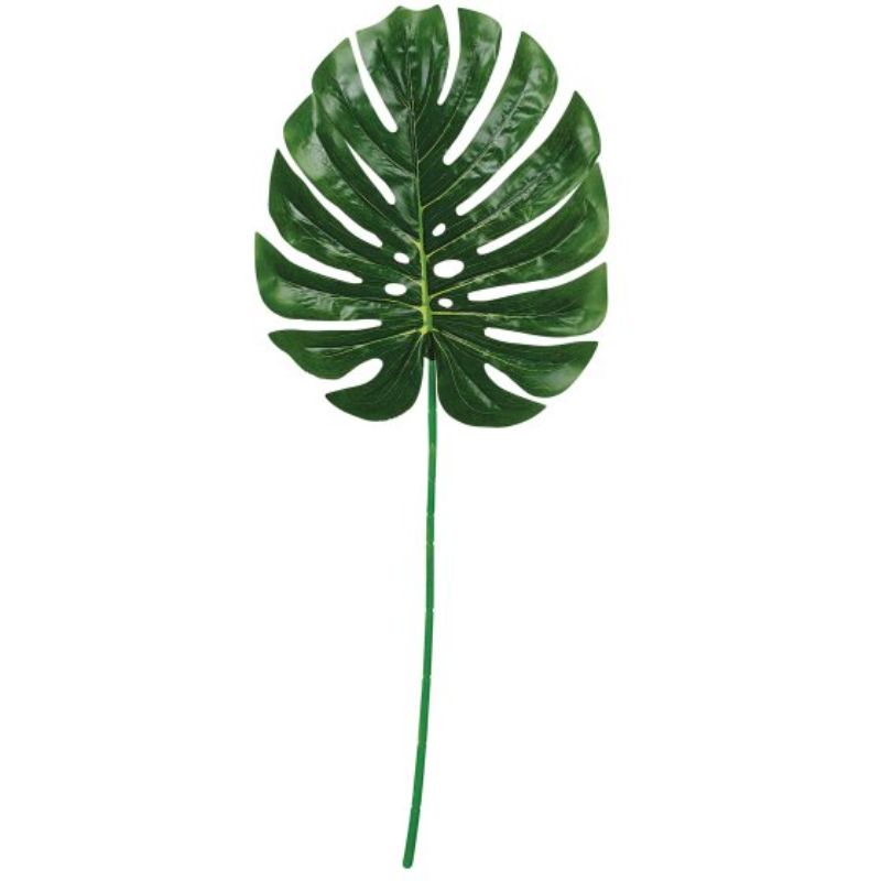 Lifelike palm leaf decoration, 27cm x 75cm, perfect for tropical-themed décor, parties, or DIY crafts.