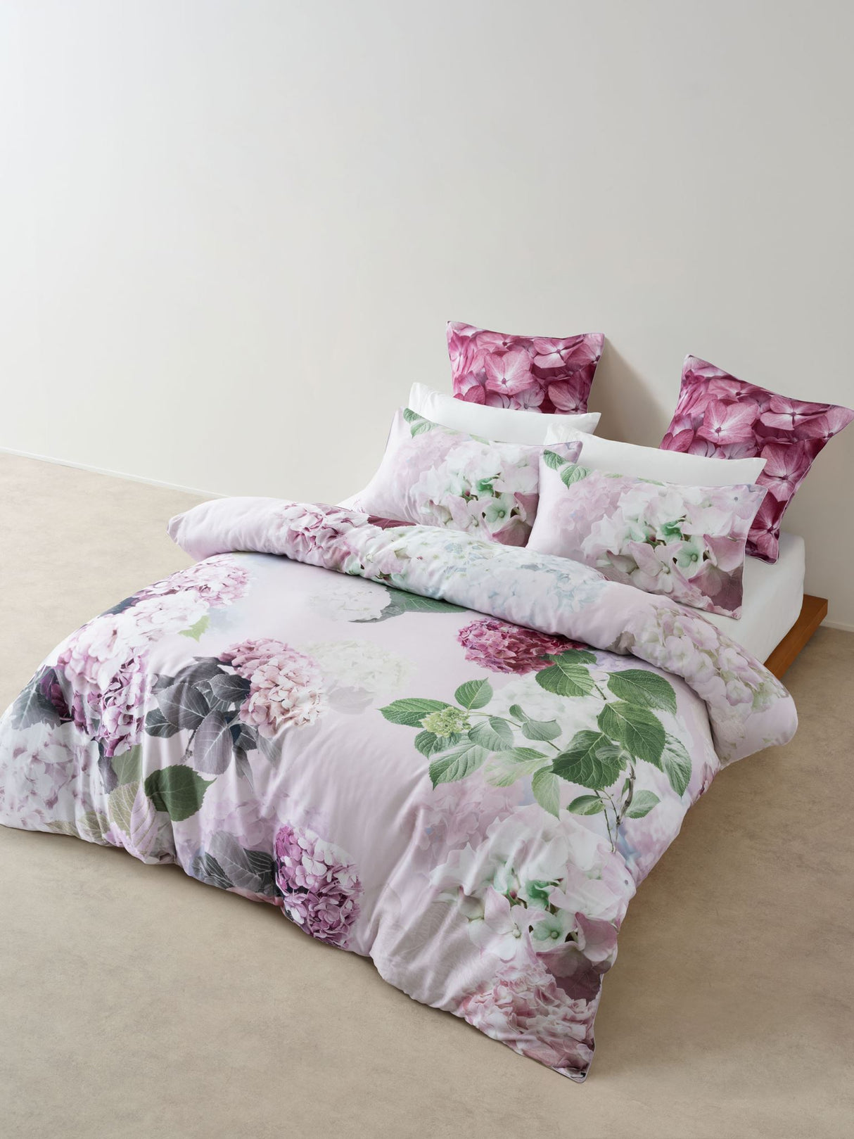 Thea Duvet Cover Set by Linen House - Double (Plum)