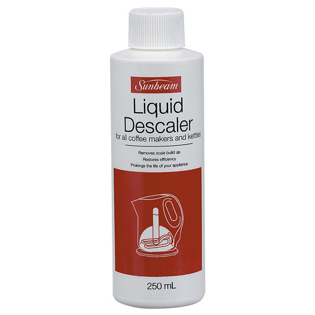 Sunbeam Liquid Descaler 250ml effectively removes limescale, restoring appliance performance and prolonging lifespan.