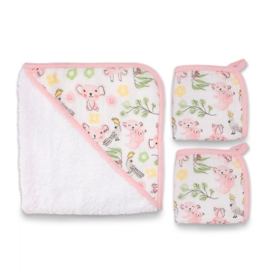 Weegoamigo Hooded Towel + Washers Kimmy Koala - Weegoamigo