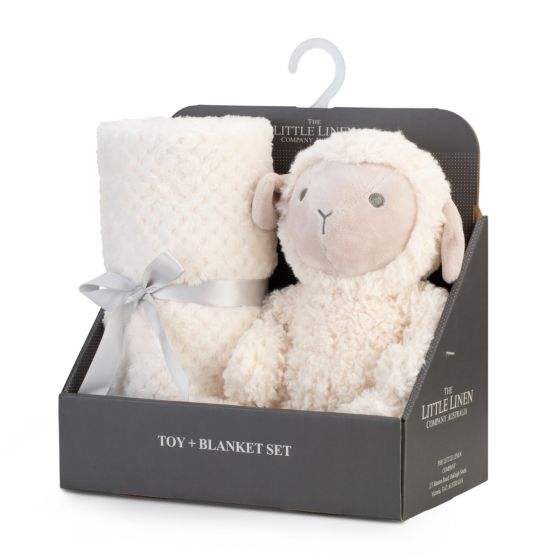 Plush Toy & Blanket - Farmyard Lamb - Little Linen