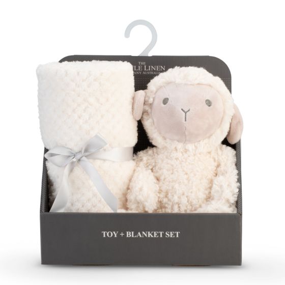 Plush Toy & Blanket - Farmyard Lamb - Little Linen