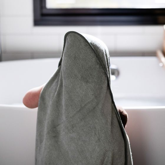 Little Bamboo Hooded Towel - Bayleaf - Little Bamboo