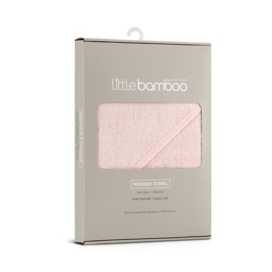Little Bamboo Hooded Towel - Dusty Rose - Little Bamboo