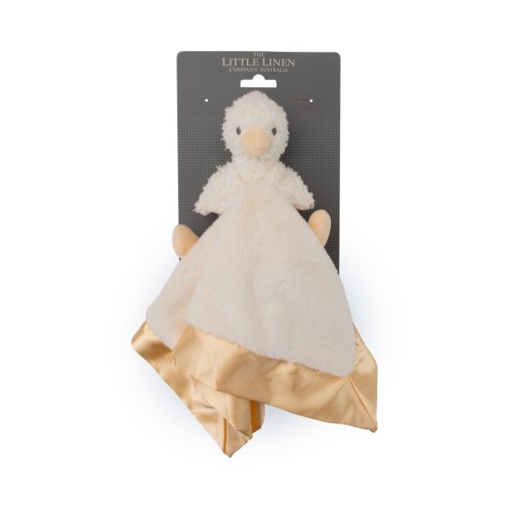 Little Linen Security Blanket - Fuzzy Duck - Little Linen