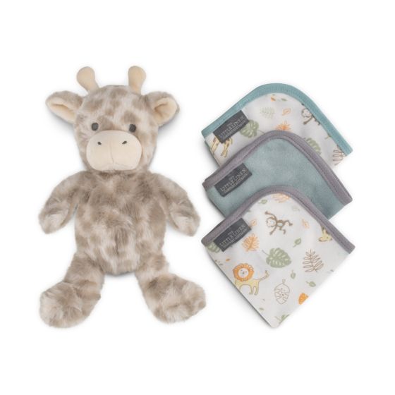 Little Linen Plush Toy & Washers - Savanna Giraffe - Little Linen