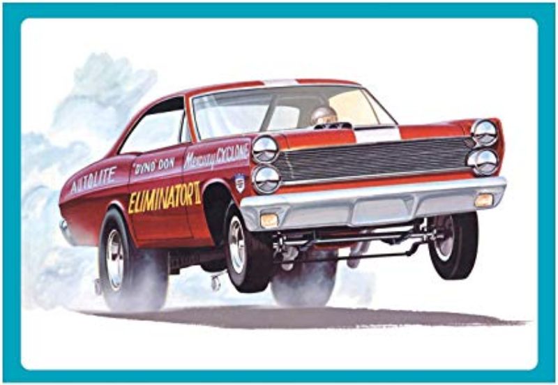 1/25 scale unassembled model kit of the 1967 Mercury Cyclone II, perfect for car enthusiasts and collectors.