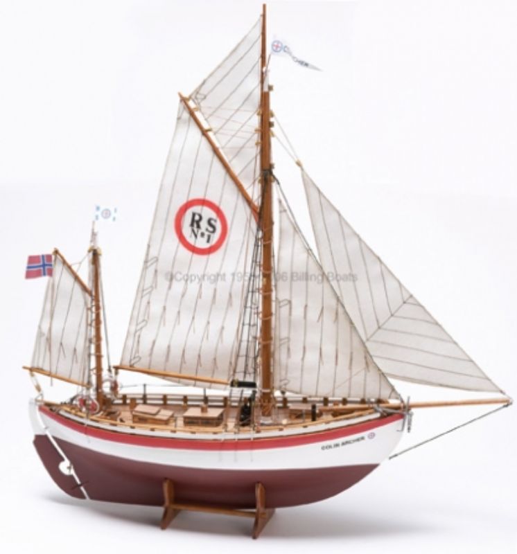 1/40 scale model of the historic Colin Archer ship, featuring intricate details and designed for all skill levels.