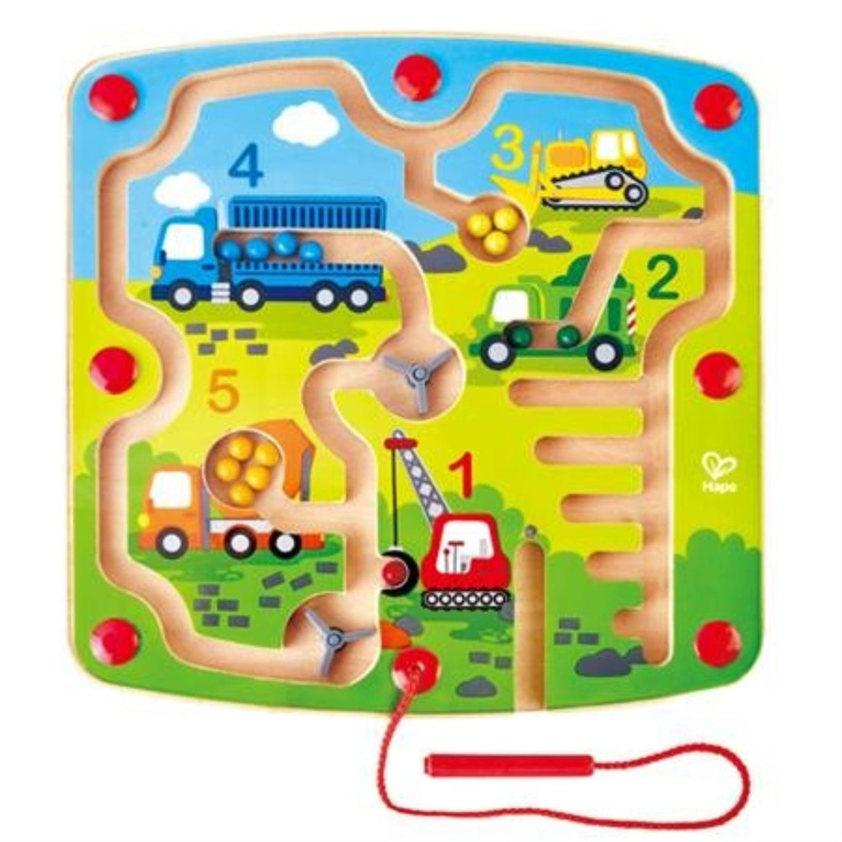 Construction & Number Maze - Hape (24.5cm)
