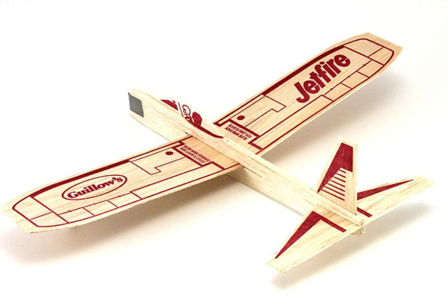 Jetfire Glider model kit made of balsa wood for creative assembly and optimal flight performance. Ideal for all ages.