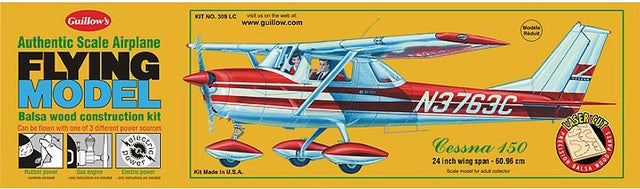 Balsa Glider Kit featuring 1/18 scale Cessna 150; perfect for educational fun and creative model-building projects.