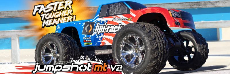 1/10 Jumpshot MT V2.0 Radio Control Truck with durable design and powerful motor for off-road adventures.