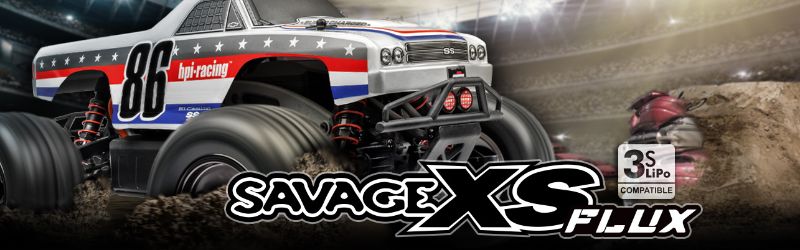 1/10 Savage XS Flux El Camino RC truck with brushless motor, 4WD, and detailed Chevrolet El Camino SS body design.