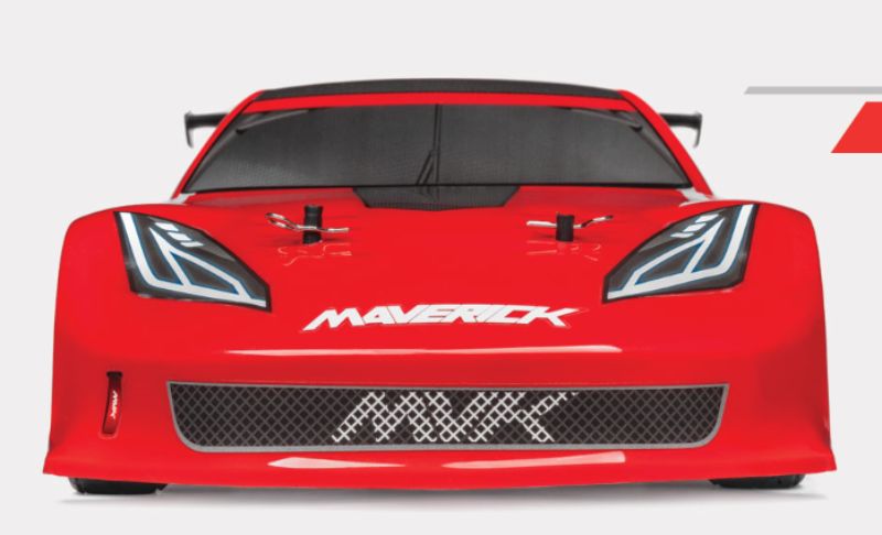 Maverick 1/10 BL Strada TC 350Z RC car with brushless motor, waterproof ESC, and advanced suspension for thrilling racing.