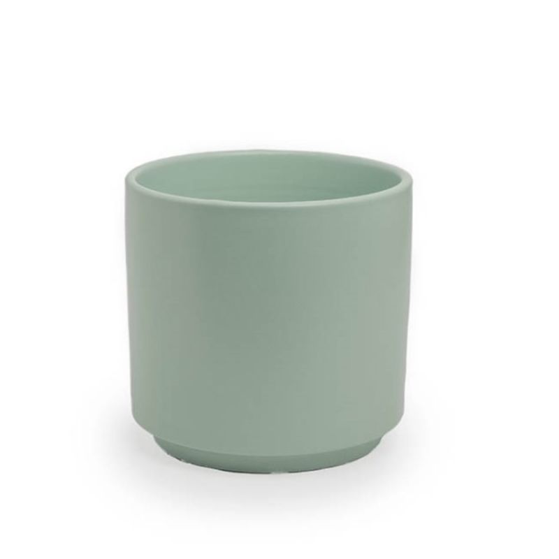 Ceramic Pot Matte Sea Foam