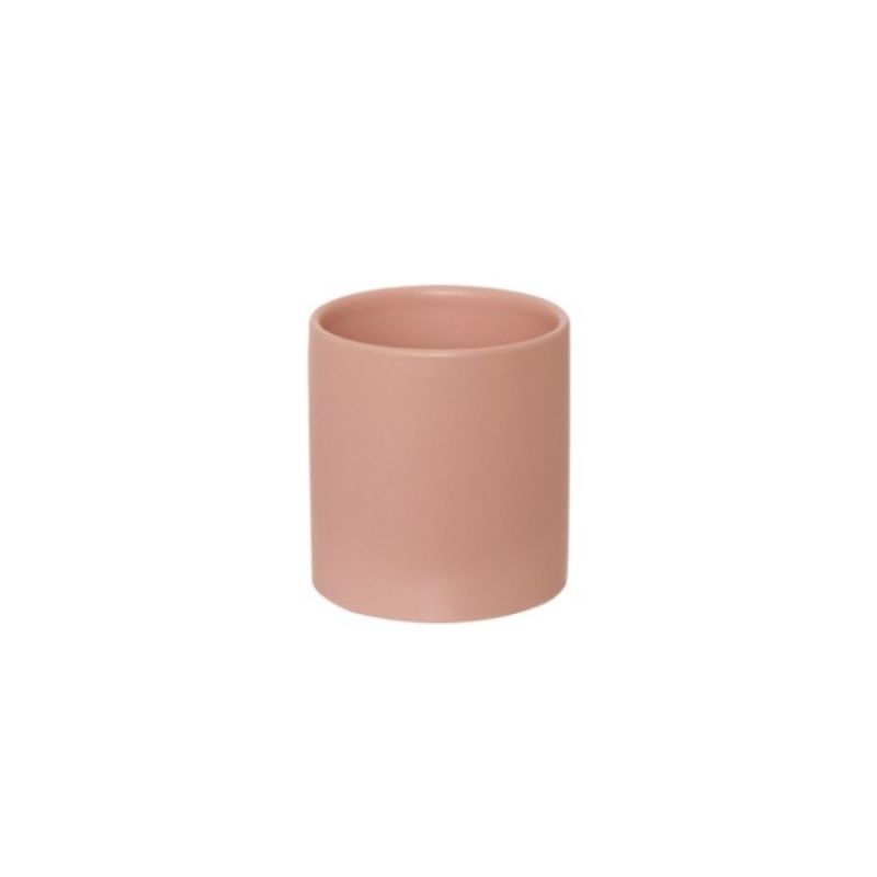 Ceramic Pot Satin Matte Coral