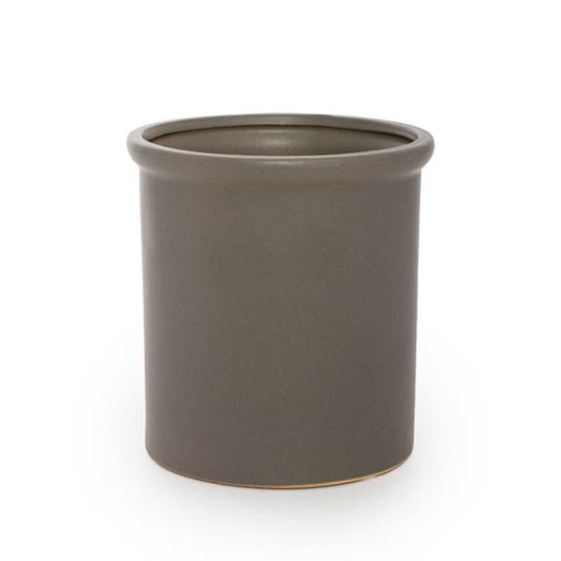 Ceramic Vase Satin Matte Charc
