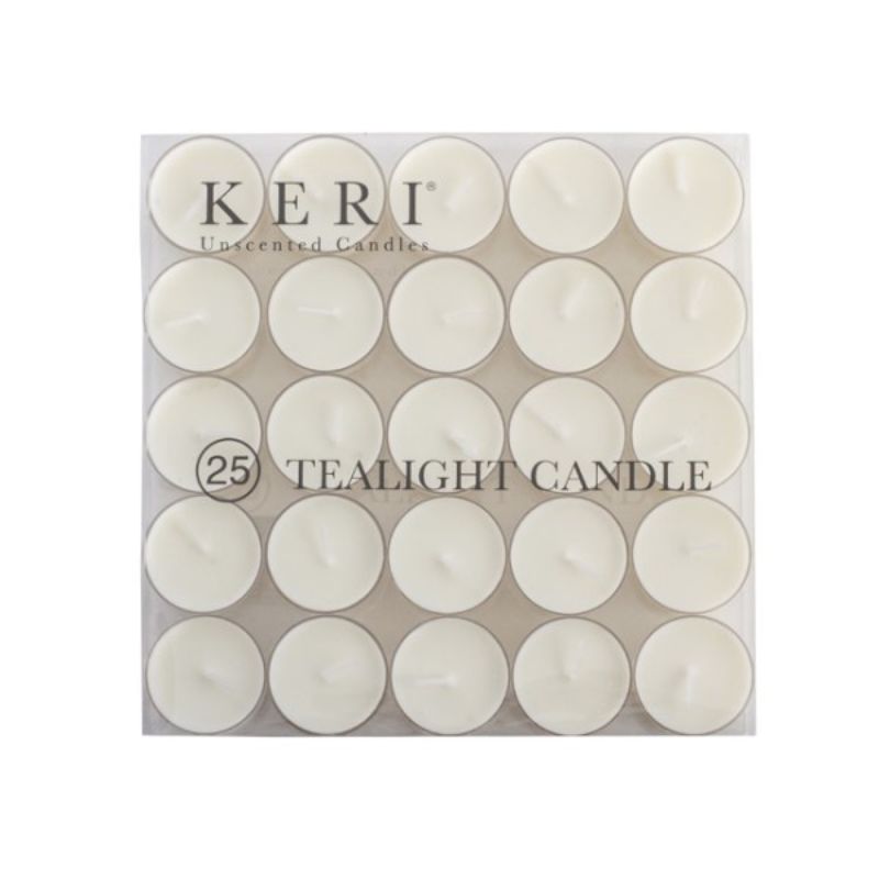 Candle - Tealight Candle 9Hr Pack of 25 White