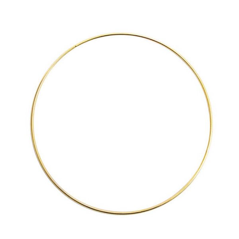 Florist - Floral Metal Hoop Gold 30cmD