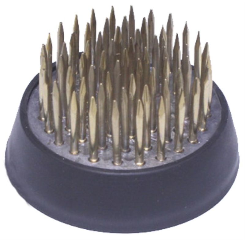 Premium 3.5x3.5x2 cm Flower Frog with 61 copper pins for secure flower arrangements and stunning centerpieces.