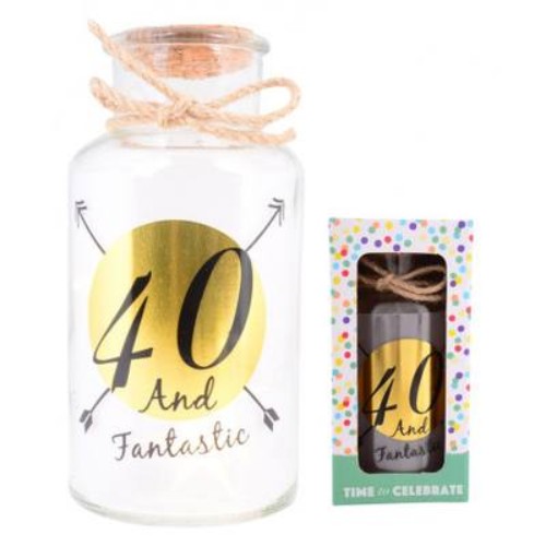 LED Jar - 40th Birthday