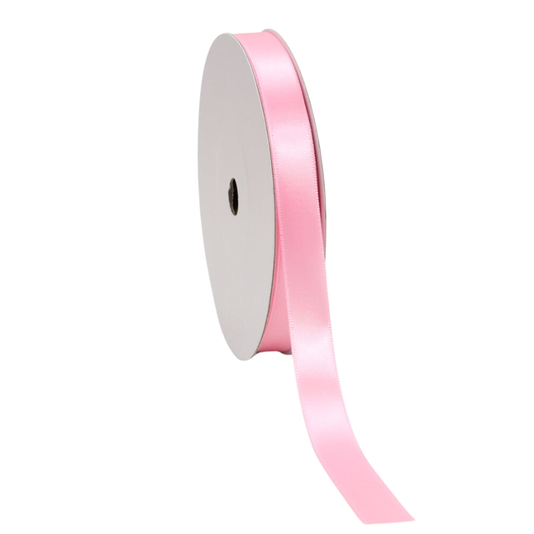 FD Satin Single Face Ribbon in Pink Delight 15mm x 50m