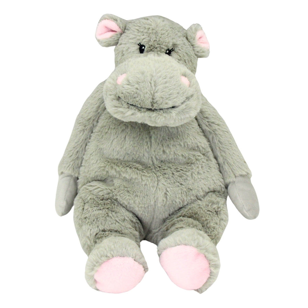 Soft Plush Toy - Hattie Hippo. Floppy Grey Hippopotamus