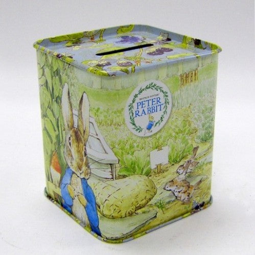 Money Box - Peter Rabbit Tin - Beatrix Potter