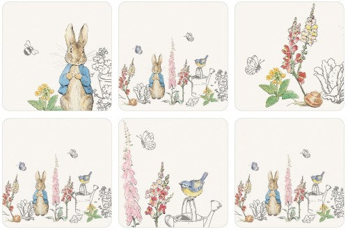 Peter Rabbit Classic Coasters (Set of 6) - Beatrix Potter