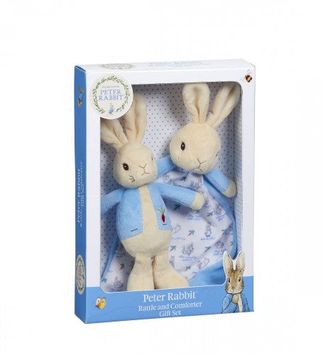 Peter Rabbit Gift Set (Rattle + Comfort Blanket) - Beatrix Potter