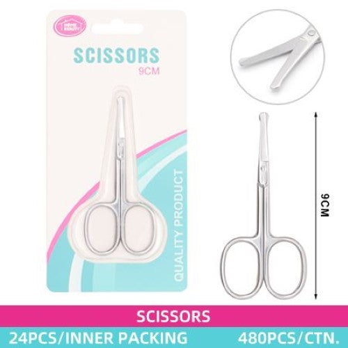 9cm Nose Hair Scissors (24pcs/Box) - Pack of 24