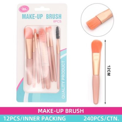 8pcs Makeup Brushs - Pack of 12