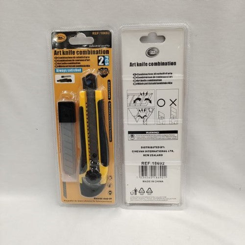 Art Knife Combination (18mm Knife with 5pcs Blades) - Pack of 12