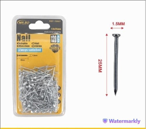 Screw(120g, 1.5*25MM) - Pack of 12