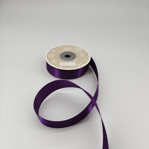 Satin Ribbon 2cm ( 22m - Dark Puper) - Pack of 6