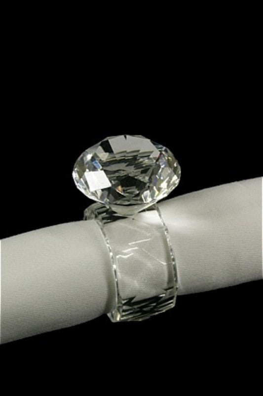 Crystal Napkin Ring with Diamond - Size 40mm
- Set of 6