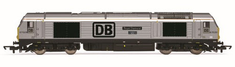 Hornby Railroad Plus DB CL.67 Bo-Bo'R model, showcasing fine detail and robust design for enhanced railway setups.
