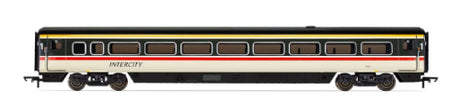 Hornby BR Mk4 Open First Coach M, detailed model with authentic features, ideal for railway collectors and enthusiasts.