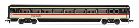 Hornby BR Mk4 Standard Coach B model with realistic detailing, authentic livery, and push-button doors for collectors and enthusiasts.
