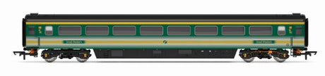 Hornby FGW Mk3 TFO Class Coach C, a detailed model coach for British railways, ideal for Era 9 layouts.