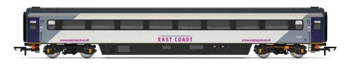 Hornby East Coast Mk3 Trailer Std42192 model, showcasing detailed design and 75ft length for model railways.
