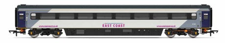 Hornby East Coast Mk3 Trailer Std42192 model, showcasing detailed design and 75ft length for model railways.