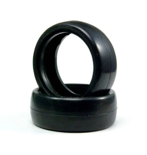 Kyosho 1/10 Slicks S(28SH) 24mm tires designed for optimal grip and performance on asphalt and concrete tracks.