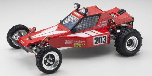 1/10 Tomahawk Retro R/C buggy with durable chassis, high-grip tires, and adjustable shocks for thrilling performance.